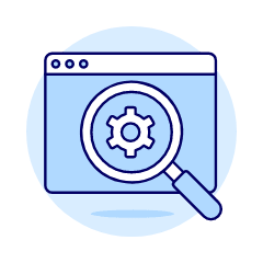 SEO Browser Setting Illustration from UX Duotone Set