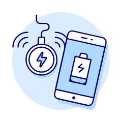 Wireless Charge Illustration from UX Duotone Set