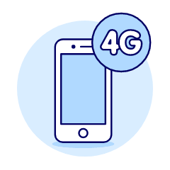 4 G Signal Illustration from UX Duotone Set