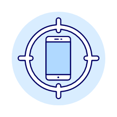 Target Phone Illustration from UX Duotone Set