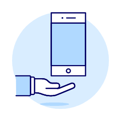 Hand Phone 1 Illustration from UX Duotone Set