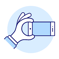 Landscape Phone 1 1 Illustration from UX Duotone Set