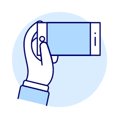 Landscape Phone 2 1 Illustration from UX Duotone Set