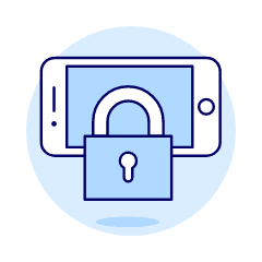 Locked Phone 3 Illustration from UX Duotone Set