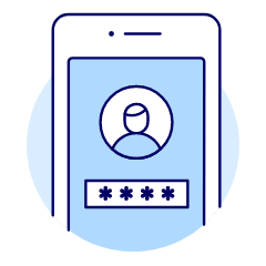 Phone User Security 1 Illustration from UX Duotone Set