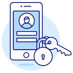 Phone User Security 3 Illustration from UX Duotone Set