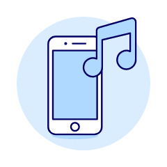 Audio Player Illustration from UX Duotone Set