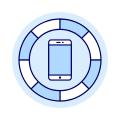 Color Phone Illustration from UX Duotone Set