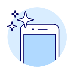 Front Camera Flash Illustration from UX Duotone Set