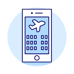 Flight Booking App 1 Illustration from UX Duotone Set