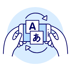 Translator App 1 Illustration from UX Duotone Set