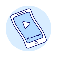 Flexible Phone Illustration from UX Duotone Set