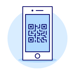 Phone Qr Code Illustration from UX Duotone Set