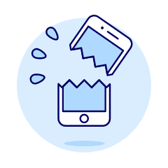 Broken Phone 2 Illustration from UX Duotone Set