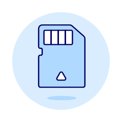 Sd Card Illustration from UX Duotone Set