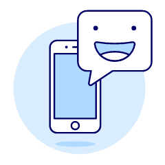 Emoji Message Illustration from UX Duotone Set