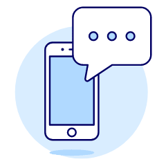 Phone Message Illustration from UX Duotone Set