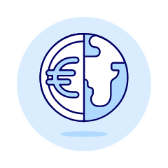 Euro World Illustration from UX Duotone Set