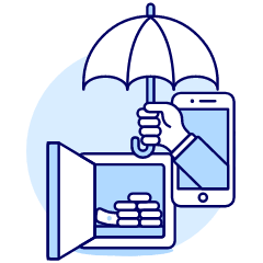 Money App Protect 1 Illustration from UX Duotone Set