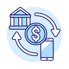 Money App Transfer Illustration from UX Duotone Set