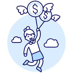 Money Fly 5 Illustration from UX Duotone Set