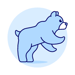 Bear Market 1 Illustration from UX Duotone Set