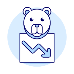 Bear Market 2 Illustration from UX Duotone Set