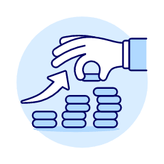 Saving Increase 1 Illustration from UX Duotone Set