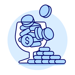 Glass Coins 1 Illustration from UX Duotone Set