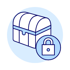 Treasure Lock Illustration from UX Duotone Set