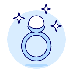 Gold Ring Illustration from UX Duotone Set