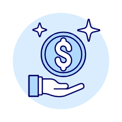 Hand Coin 1 Illustration from UX Duotone Set