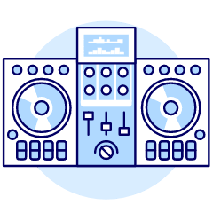 Controller Mixer 1 Illustration from UX Duotone Set
