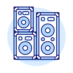 Speakers 2 Illustration from UX Duotone Set