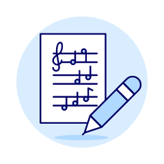 Sheet Note 1 Illustration from UX Duotone Set
