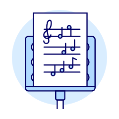 Sheet Note 4 Illustration from UX Duotone Set