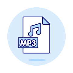 Format File Mp 3 Illustration from UX Duotone Set