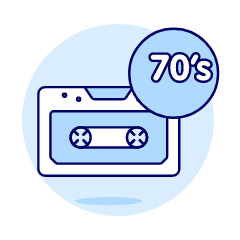 Cassette 70 S Illustration from UX Duotone Set