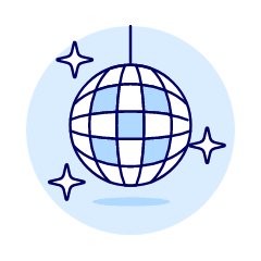 Dance Disco Illustration from UX Duotone Set