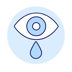 Eye Tear Illustration from UX Duotone Set