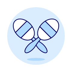 Maraca Shaker Illustration from UX Duotone Set