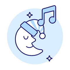 Sleep Playlist Illustration from UX Duotone Set