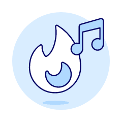 Trendy Playlist Illustration from UX Duotone Set