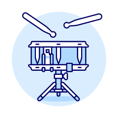 Instruments Drum 3 Illustration from UX Duotone Set