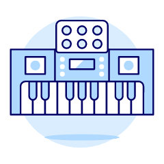 Instruments Keyboard Illustration from UX Duotone Set