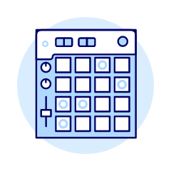 Instruments Pad Controller Illustration from UX Duotone Set