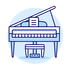 Instruments Piano Illustration from UX Duotone Set