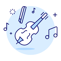 Instruments Violin Illustration from UX Duotone Set