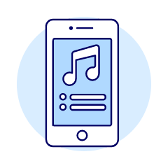 Track Playlist Illustration from UX Duotone Set