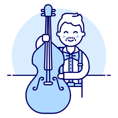 Musicians Orchestra 1 Illustration from UX Duotone Set
